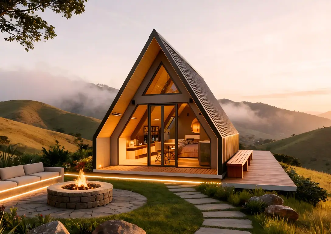 Chalé Nature Haus pronto, entregue com acabamentos